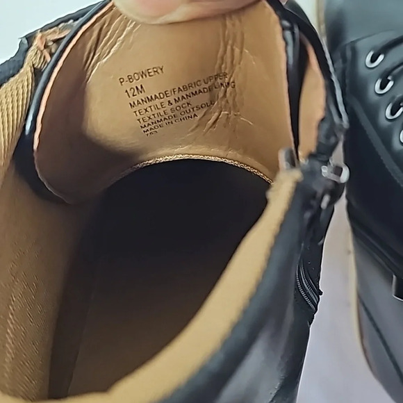 Steve Madden Mens chukka boots sz 12M black ortholite comfort foam insole work - Picture 15 of 15